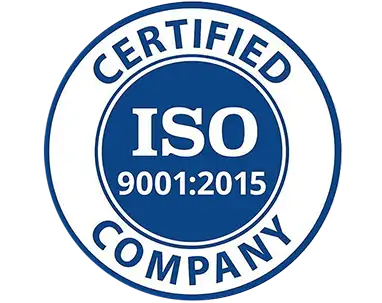ISO 9001 certification badge